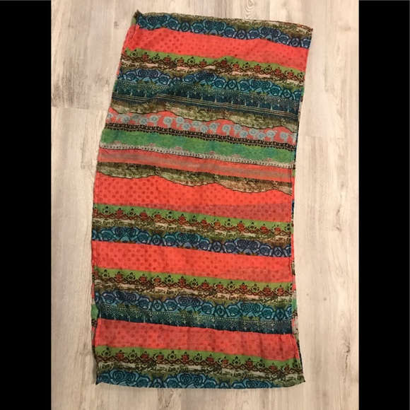 🌞 20x40 Colorful Print Infinity Fashion Scarf - Picture 2 of 3